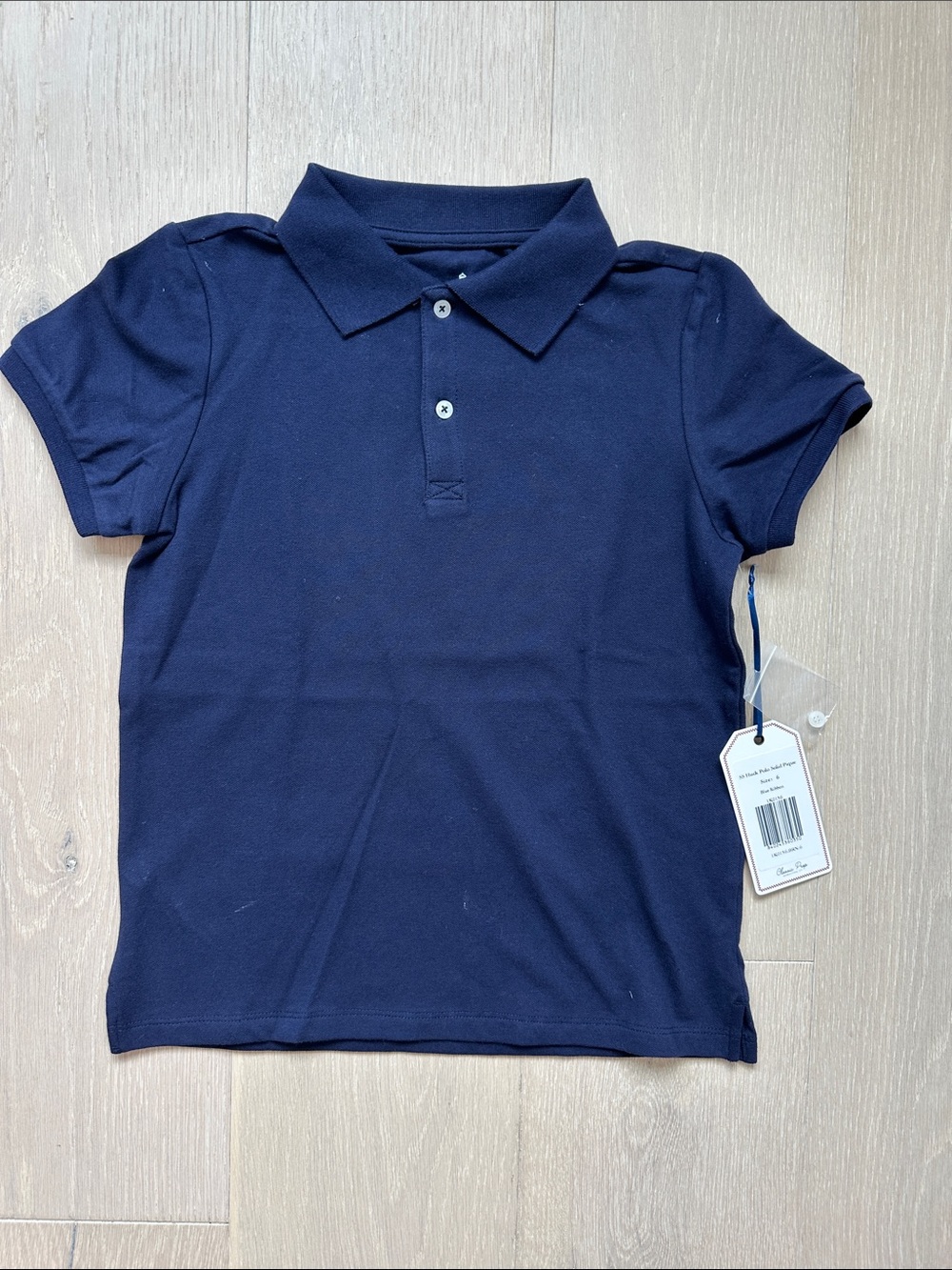 Classic Prep Girls Navy Short-Sleeve Polo